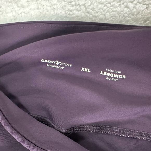 Old Navy Active Womens XXL HighRise Powersoft Purple Maxine Capri Leggings - Picture 4 of 9